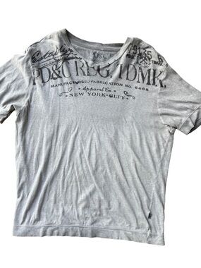 PD&C Light Gray Graphic Short Sleeve Crew Tee